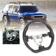 thumbnail image 4 of Volante de cuero perforado,Volante Hydro-Dip Volante perforado para volante de automóvil FJ Cruiser Multifuncional, 4 of 12