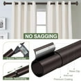 thumbnail image 3 of Bronze Curtain Rods for Windows 28 to 48 Inch Heavy Duty Adjustable Length 1 Inch Diameter Window Curtain Rods for Indoor Ourdoors With Classic Square Finials, 3 of 7