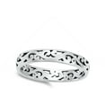 thumbnail image 4 of Filigree Eternity Stackable Vine Ring .925 Sterling Silver Band Jewelry Female Male Unisex Size 5, 4 of 4