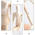 thumbnail image 2 of Yuangui 2Pcs Wooden Joints Person Decor Models Wood Crafts Creative Desktop Ornaments, 2 of 10