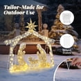thumbnail image 3 of EasingRoom 6Ft  Light-Up Holiday Decoration for Christmas Outdoor Lighted Nativity Scene, 3 of 8
