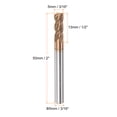 thumbnail image 2 of Uxcell 5mm x 13mm x 5mm x 50mm AlTiN Coated Carbide 4 Flutes Square End Mill Milling Cutter, 2 of 5