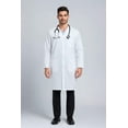 thumbnail image 2 of DR Unifroms® Unisex Collarless Lab Coat, White Medical Coat (60% Cotton, 40% Polyester), 2 of 8
