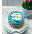 thumbnail image 4 of DEZICAKES Crispy Vanilla Blue Dog Birthday Cake- Edible Puppy Crispy Vanilla Rice Cake-  Perfect Dog Party Cake Boxed, Iced and Decorated, 4 of 11