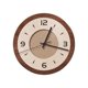 thumbnail image 1 of Reloj de pared con adorno de pared, silencioso, con marco de madera, para colgar en la cocina y el comedor. Redondo, 1 of 9