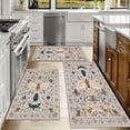 thumbnail image 6 of Kitchen Rugs Sets of 3 Non Slip Washable Kitchen Mats for Floor, Waterproof Kitchen Runner Rug, Floor Mat Carpet for Entryway, Laundry, Sink, Hallway, Bathroom, 6 of 12