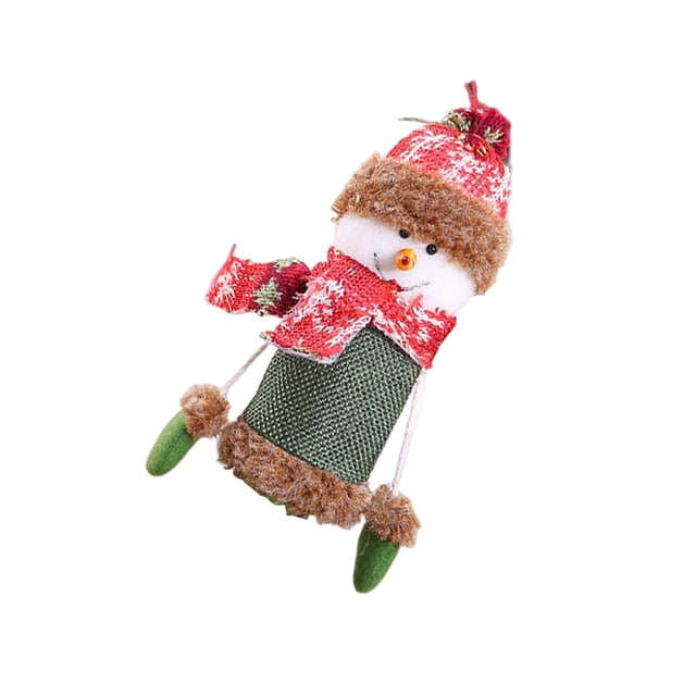 Injueey Cubierta de la botella de vino de Navidad Muñeca Navidad Beber Cubiertas de Navidad Funda protectora de la tapa de la cerveza de comedor Kits de decoración para fiestas Muñeco de nieve Injueey HA068789-02