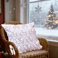 thumbnail image 4 of Eoozwa 1 Packs Bowknot Pillow Cover Christmas Decor Polyester Plush Cushion Case for Sofa Bed Living Room Holiday Home Accent Throw Pillow Cover 44x44cm, 4 of 6