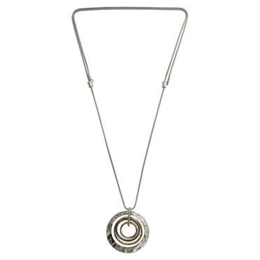 Time And Tru Circle Pendant Necklace
