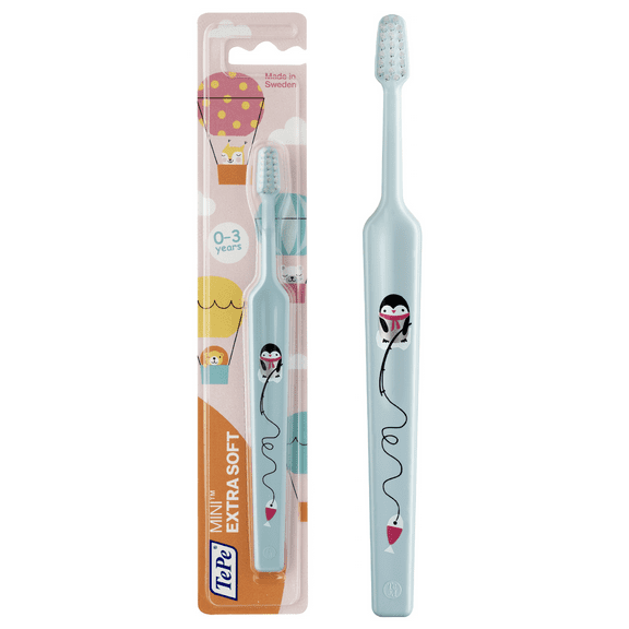 TEPE Mini Extra Soft Toddler Toothbrush – Manual Child Toothbrushes Age 0-3 1 Brush