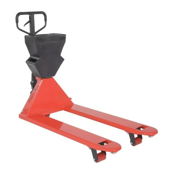 Vestil PM5-2748-UP-002 61.18 x 27 x 48 in. Steel & Plastic Pallet Truck - Red with Black P-Caddy