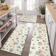 thumbnail image 2 of Pioneer Flower Floral Print Pattern Kitchen Rugs Sets Of 3,Kitchen Runner Rugs Non Skid Washable,Decorative Kitchen Floor Mats for Kitchen,Sink,Laundry,17X30 Inch + 17X47 Inch + 17X59 Inch, 2 of 6