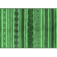 thumbnail image 1 of Ahgly Company Indoor Rectangle Solid Emerald Green Modern Area Rugs, 8' x 10', 1 of 4