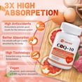 thumbnail image 5 of OMOGS CoQ10 400mg Softgels, Support Heart Health, Cardiovascular Health, 90 Softgels, 5 of 7