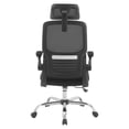 thumbnail image 6 of Black Mesh Back in Black Fabric Seat with Flip Arms and 2D Headrest, 6 of 13