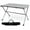 Grey, variant on Costway 4-6 Person Portable Aluminum Camping Table Lightweight Roll Up Table Brown