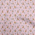 thumbnail image 1 of oneOone Velvet Light Pink Fabric Animal Sewing Craft Projects Fabric Prints By Yard 58 Inch Wide, 1 of 5