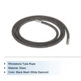 thumbnail image 3 of Unique Bargains 1.5 Yard 6 mm Rhinestone Tube Rope Diamond String for Trouser Drawstring Sweaters Black Mesh White Diamond, 3 of 5