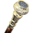 thumbnail image 2 of NAUTICALMARTUS Handmade Walking Stick Brass Handle, Premium Wooden Walkings Stick Shiny Finish Durable and Decorative Cane, Walking Cane, 2 of 4