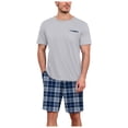thumbnail image 1 of GYUJNB Ensemble de Pyjama pour Hommes à Manches Courtes, Pyjama pour Hommes Doux et Confortable, Ensemble de Vêtements de Nuit pour Hommes avec Poches, 1 of 5