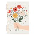 thumbnail image 7 of FORMRS 1-Subject Spiral Notebook 8" x 5" College Ruled 60 Refillable Sheet A5 Hard Cover, 2 Pack, Gray Cute Flower, 7 of 7