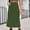 Army Green, variant on Skirt for Women , Women Spring Summer Denim Skirt Casual Mid-Length Skirt with Pockets Leisure