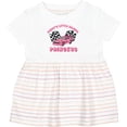 thumbnail image 3 of Inktastic Daddy's Racing Princess Pink Race Car Girls Baby Dress, 3 of 5
