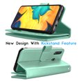 thumbnail image 4 of Tekcoo for Samsung Galaxy Note 10 Plus 10+ 5G Wallet Cases Cover, Tekcoo [Turquoise] Luxury Cash Credit Card Slots Holder Carrying Flip Cover [Detachable Magnetic Hard Case] & Kickstand & Hand Strap, 4 of 6