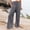 Gray, variant on Womens Linen Pants Wide Leg Linen Pants Baggy Tapered Pants Women Ruffle Pants Women Breezy Pants Baggy Pants Floral Belt Pants Balloon Pants Palazzo Pants Baggy Linen Pants Mint Green 3XL