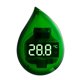 thumbnail image 1 of Termómetro digital compacto de amplio rango de temperatura con forma de gota de agua para acuario, acuario de agua dulce, color verde, 1 of 4