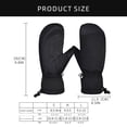 thumbnail image 3 of Water Resistant Snowboard Mittens Touchscreens Ski Gloves Warm Mittens Gloves Windproof Winter Gloves for Men Women, 3 of 8