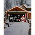 thumbnail image 4 of Garage Door Banner Cover 7 x 16 ft, Merry Christmas Snowman in Red Scarf And Hat Snowflake Christmas Garage Door Decorations Holiday Christmas Backdrop Decor for Winter New Year Xmas Party, 4 of 6