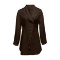 thumbnail image 5 of Blazer Dress for Women Long Sleeve Single Lapel Collar Slim Fit Bodycon Midi Dress Office Work Dresses, 5 of 5
