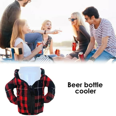 

Beer Can Cooler Beer Bottle Cooler Beverage Jacket Cooler Upgraded Mini Beer Jacket Drink Bottle Beverage Cooler for 12oz Cans Bottles