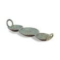 thumbnail image 2 of Cheungs 5207 Cast Iron Brushed Gold Blue Jewelry Holder with Side Handles, 2 of 5
