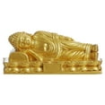 thumbnail image 2 of Estatua de Buda Baoblaze Resina Dorada Meditación Fengshui, 2 of 7
