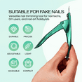 thumbnail image 4 of PANA USA Professional Metallic Green Stainless Steel Nail Clipper UV Gel Acrylic, 4 of 6