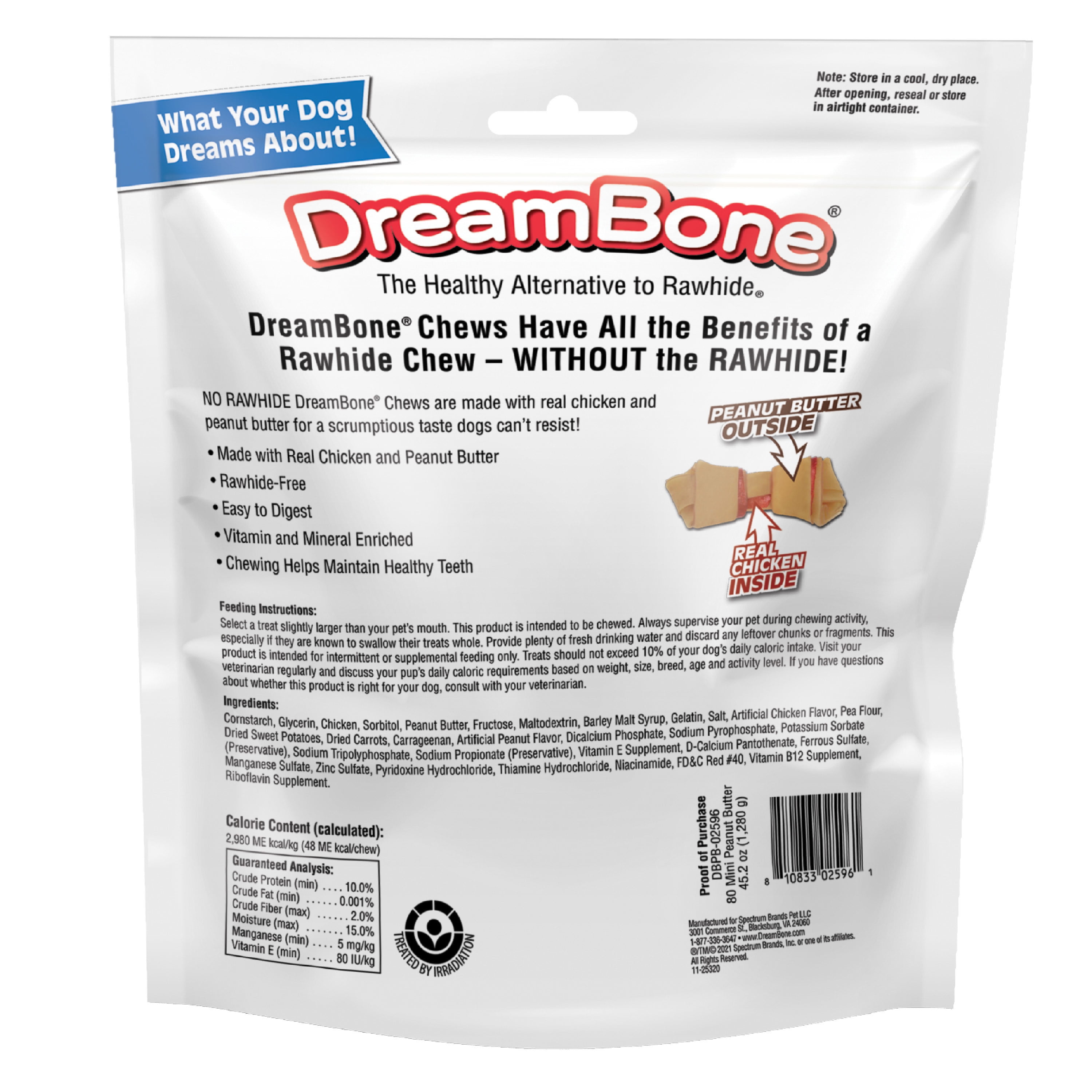 Dream bones peanut best sale butter