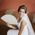 thumbnail image 5 of Unique Bargains Portable DIY 7-Inch Blank Folding Fan 1 Pc White, 5 of 5