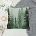 thumbnail image 2 of Leisuo Pillow Cases Forest Green Summer Woods Evergreen Coniferous Trees Home Decorative Pillowcase Standard Pattern Throw Pillow Covers White, 2 of 5