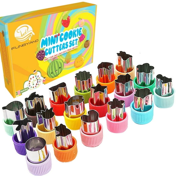 FUNGYAND Plastic Cookie Cutter Set, 18 Count