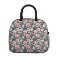 thumbnail image 2 of Womens Pioneer Flower Floral Print Pattern Lunch Box for Work,Insulated Lunch Bag for Women,Loncheras Para Mujer,Leakproof Adult Lunch Bag for Work,Beach,Travel,Picnic,Camping, 2 of 7