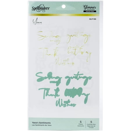 Spellbinders Glimmer Hot Foil Plate & Die By Yana Smakula-Yana's Sentiments