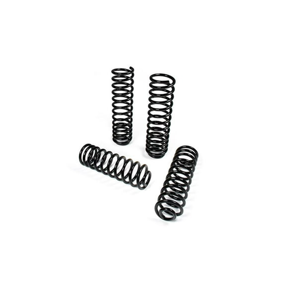 Fits 2007-2018 Jeep Wrangler JK JKS Manufacturing Coil Spring JSPEC2350 3-1/2 Inch Lift; Powder Coated; Black; Set Of 4