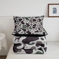 thumbnail image 5 of Homewish Camo Dog Duck Queen Comforter Set,Brown Green Camouflage Comforter Sets Queen,Black Reversible,3 Pieces,1 Comforter and 2 Pillowcases, 5 of 7