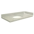 thumbnail image 1 of Transolid VT42.75x22-1OU-4S-A-W-8 42.75 in. D Quartz Vanity Top with 8 in. Widespread and Oval Undermount Sink, Portage Pass, 1 of 6