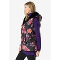 thumbnail image 3 of Roaman's Women's Plus Size 2-In-1 Puffer And Faux Fur Vest, 3 of 6
