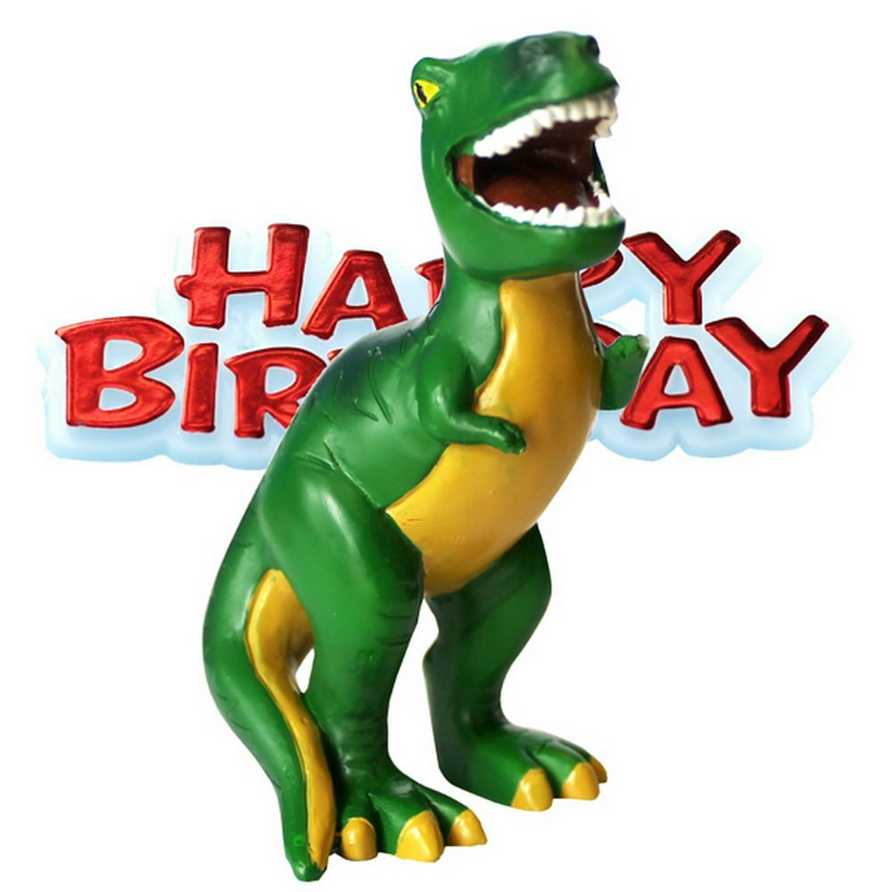 Creative Party Happy Birthday And Dinosaur Cake Topper