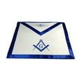 thumbnail image 4 of Master Mason Blue Lodge Apron – Blue Satin with Square & Compass G Emblem, Masonic Regalia with Adjustable Belt, 4 of 4
