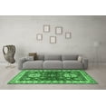 thumbnail image 3 of Ahgly Company Indoor Round Geometric Emerald Green Traditional Area Rugs, 4' Round, 3 of 4